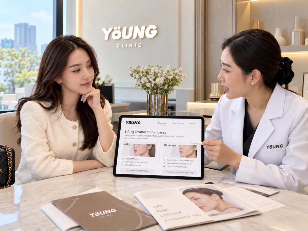 Choosing between HIFU and Ultherapy through assessment and consultation