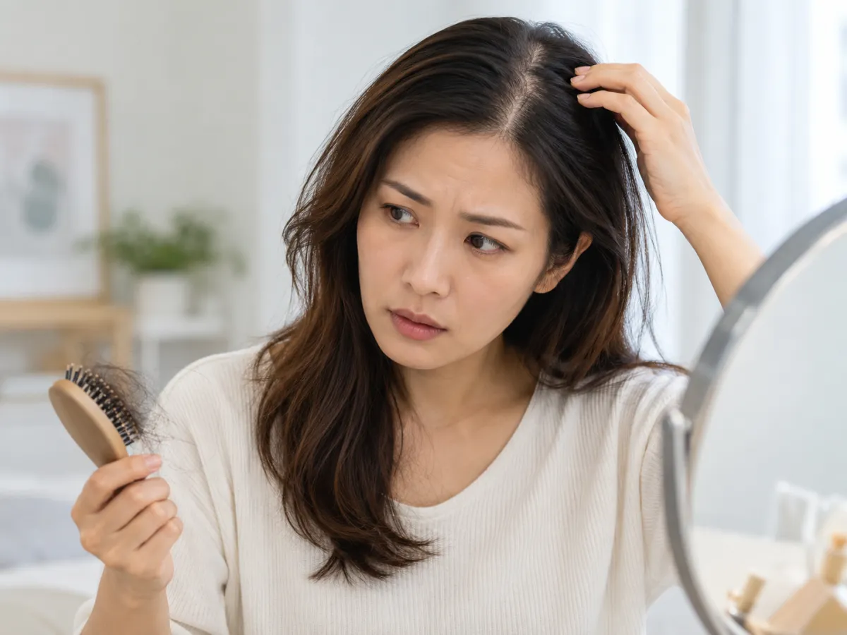 Normal hair loss for women